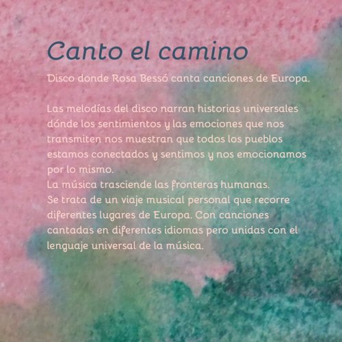 CD+llibre Canto el camí / CD+libro Canto el camino / CD + Book I sing the road (Digital)