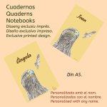 Personalized notebooks with a name