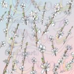 Estampats de flors d'amatller / Estampados de flores de almendro / Almond blossom floral patterns (Digital) 